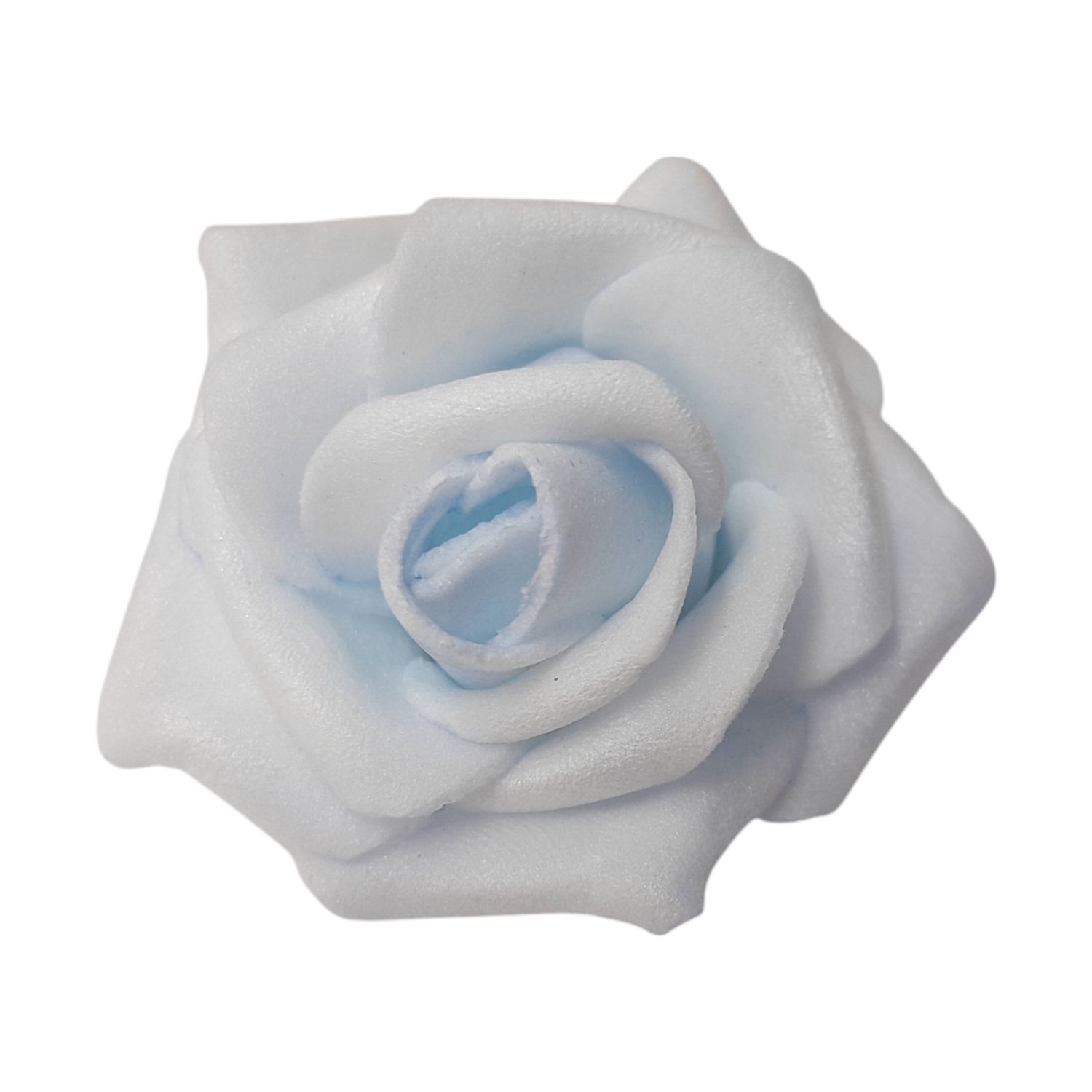 12pc 1.75" Foam Rose Heads Blue