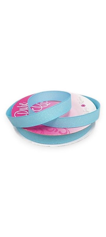 3/8"x8yd Grosgrain Ribbon Blue Topaz