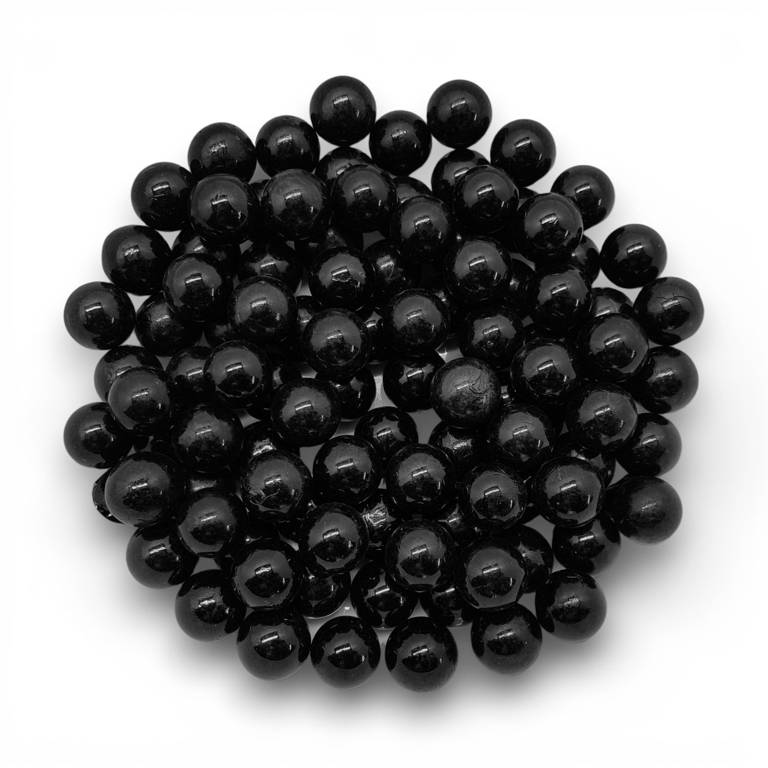 12oz Glass Marbles Black