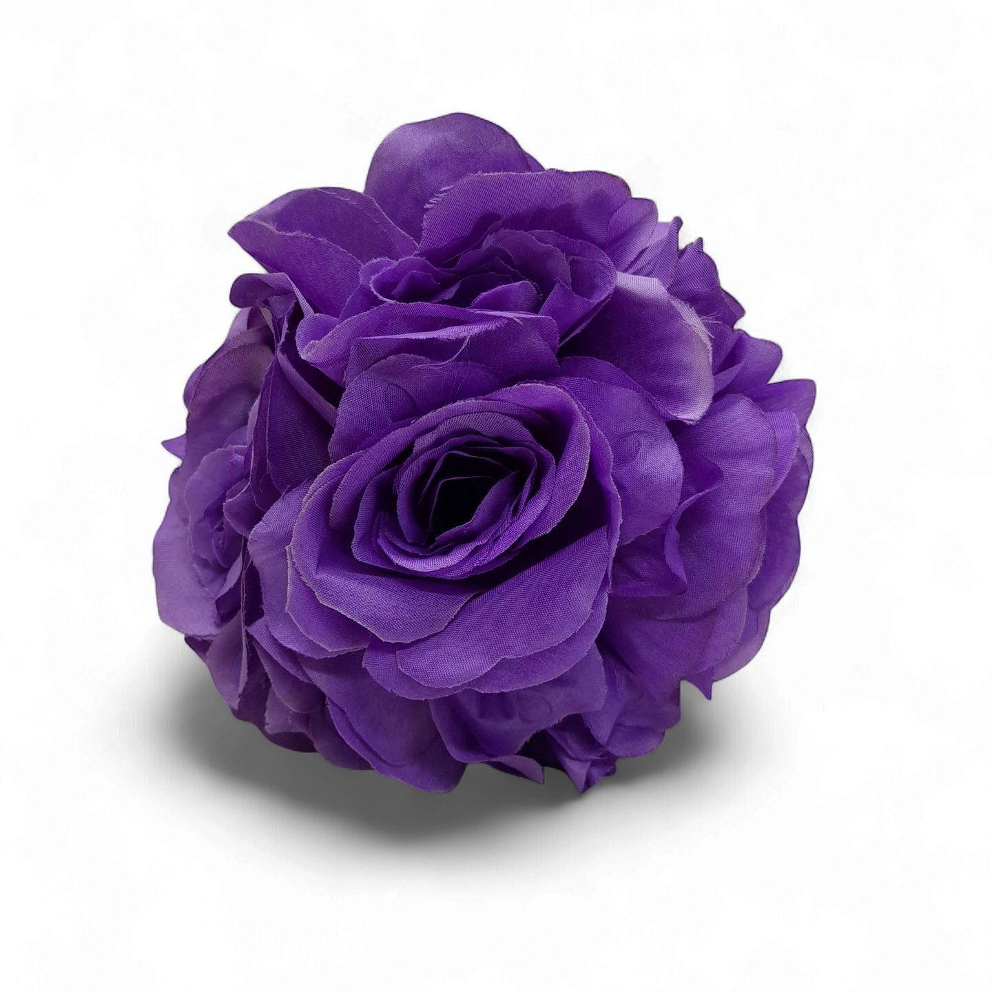 6" Rose Flower Ball Purple