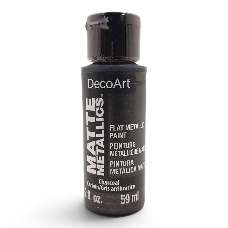 2oz Paint Matte Metallic Charcoal