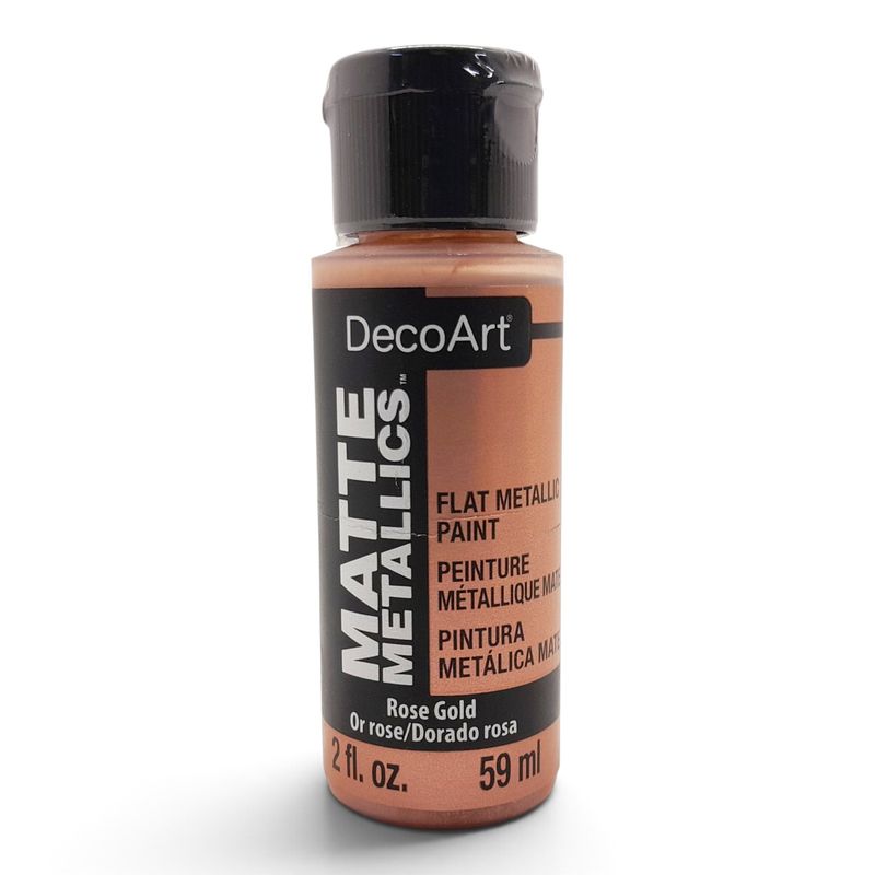 2oz Paint Matte Metallic Rose Gold