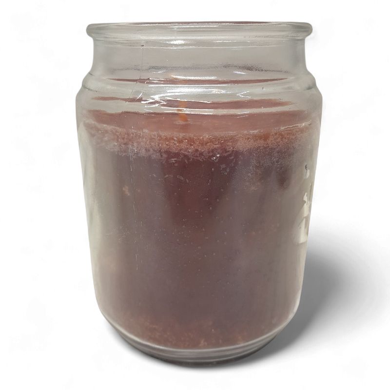20oz Jar Candle Brown w/Bubbles Amberwood