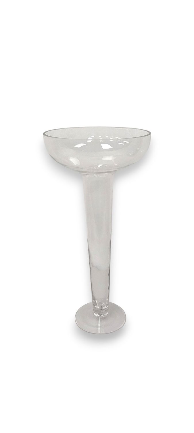 24" Glass Trumpet Vase