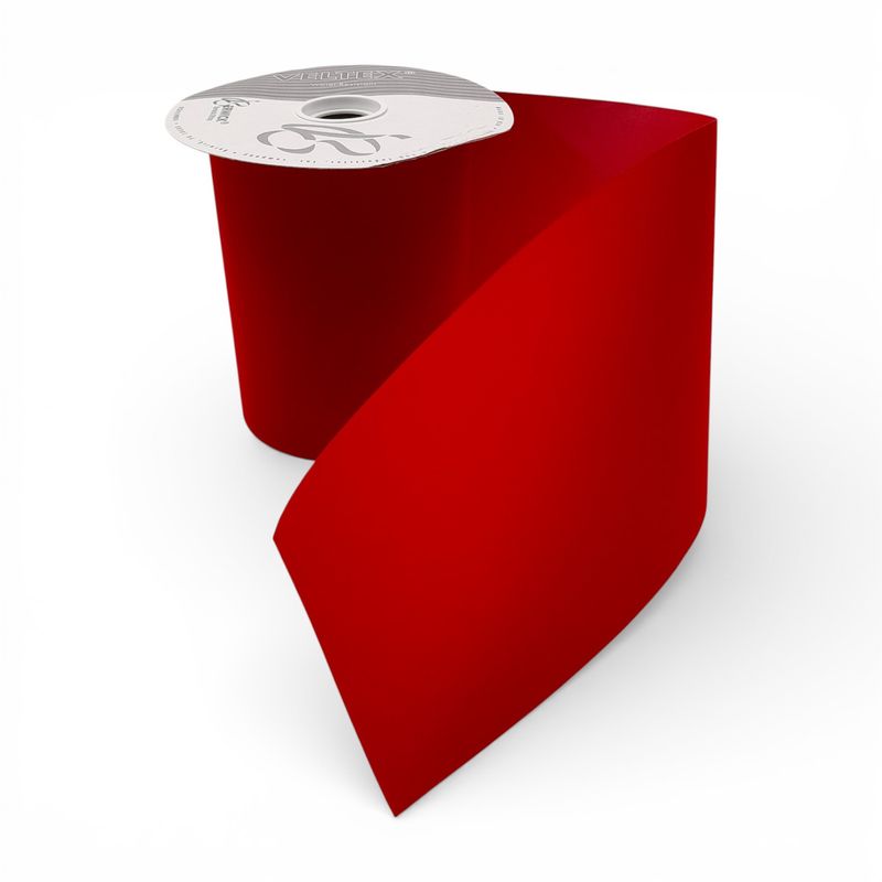 6"x20yd Velvet Ribbon Hot Red