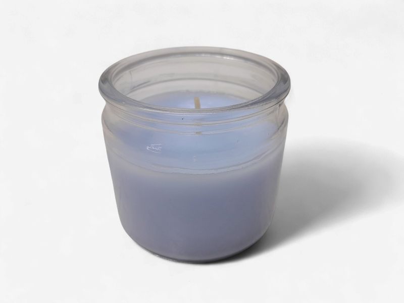 4oz 1 Wick Jar Candle Light Blue Clear Skies