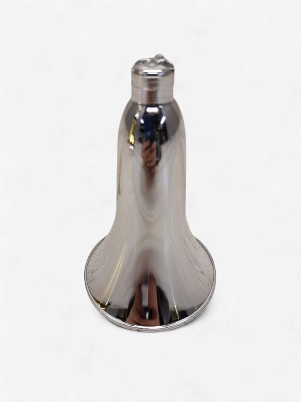4" Plastic Vacuum Plated Bell Silver