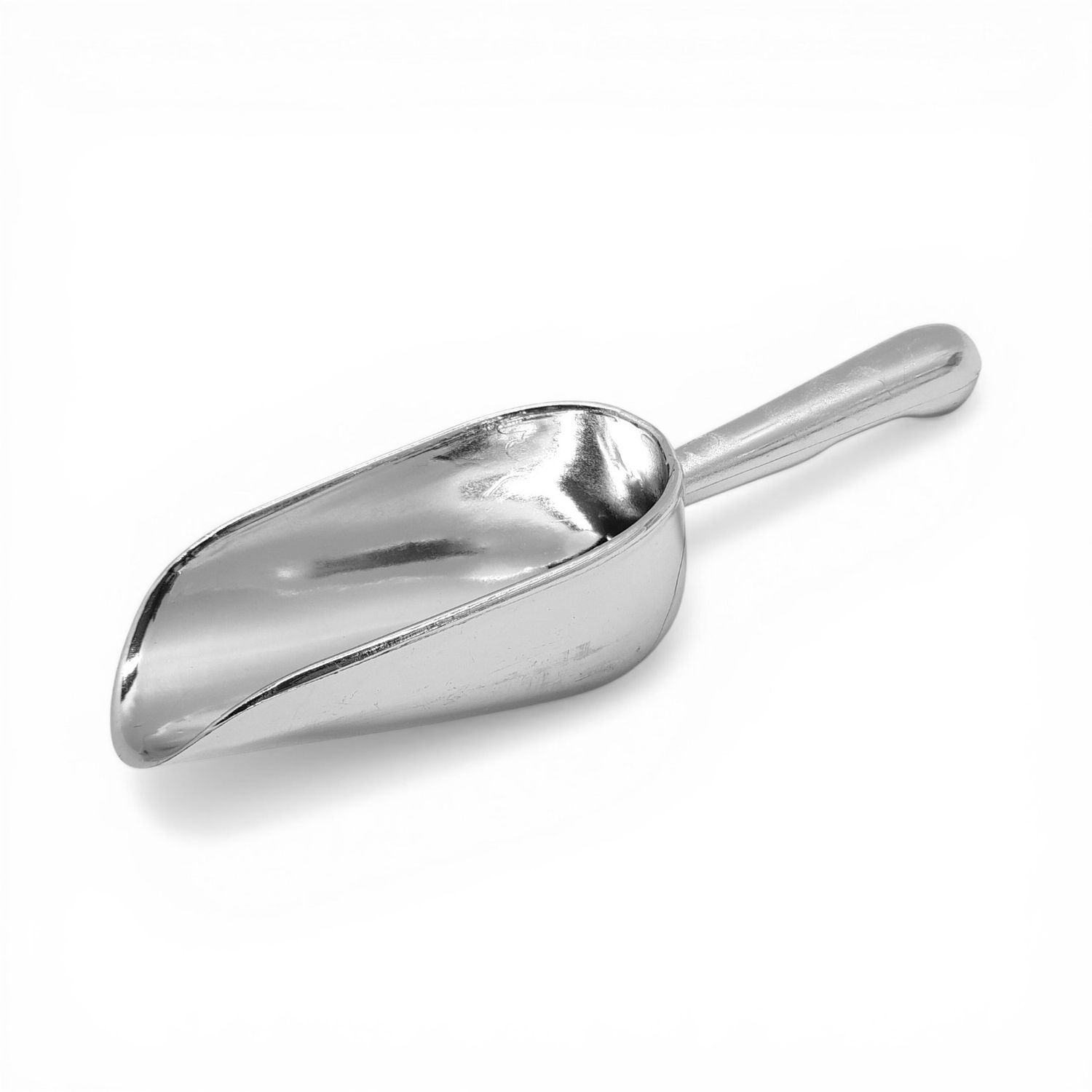 6.25" Plastic Candy Scoop Silver 6pc