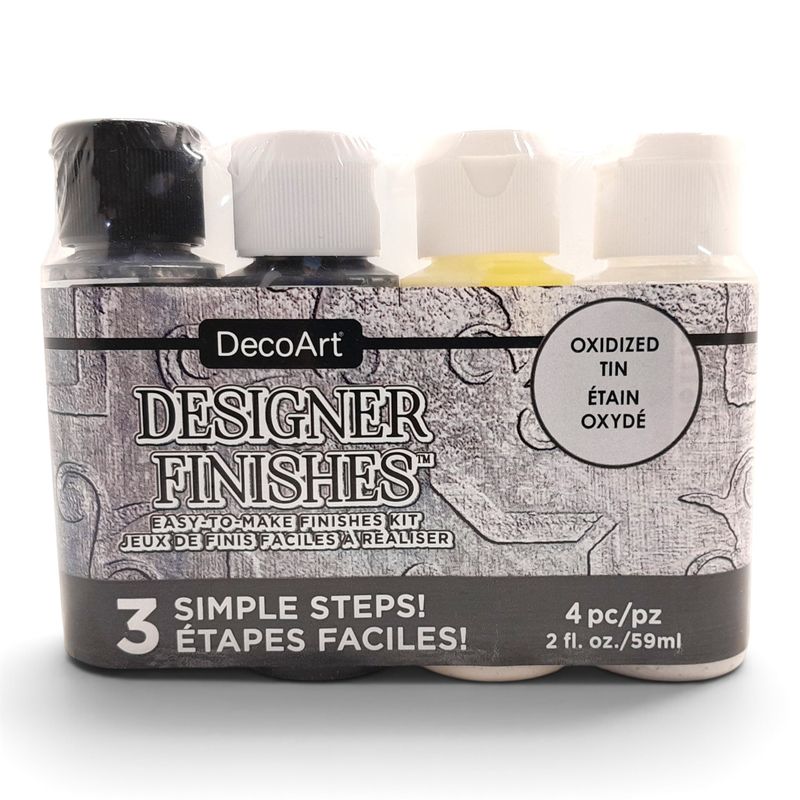 2oz Acrylic Paint Oxidized Tin 4pc