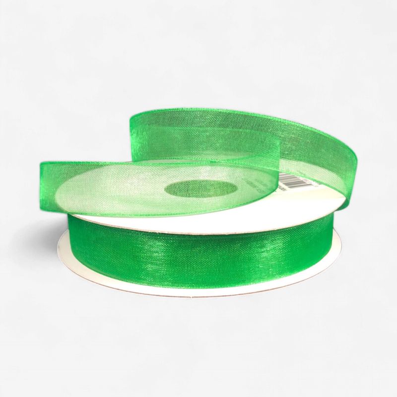 5/8"x25yd Organza Ribbon Emerald