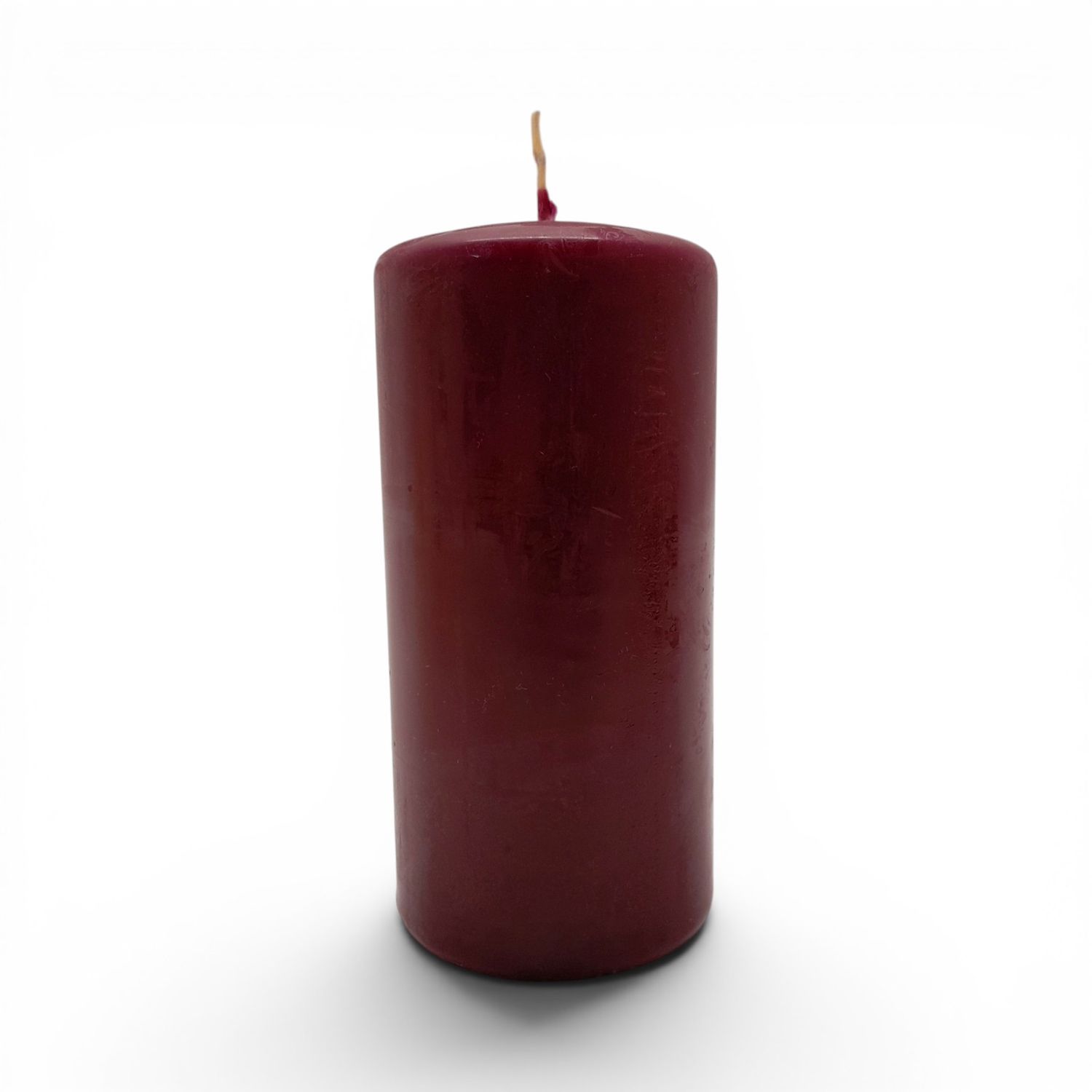 6" Pillar Candle Unscented Burgundy