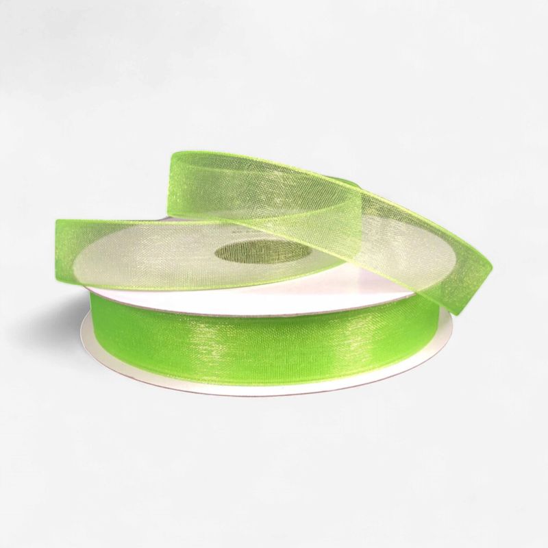 5/8"x25yd Organza Ribbon Lime