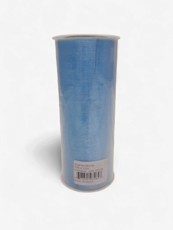6"x25yd Organza Blue
