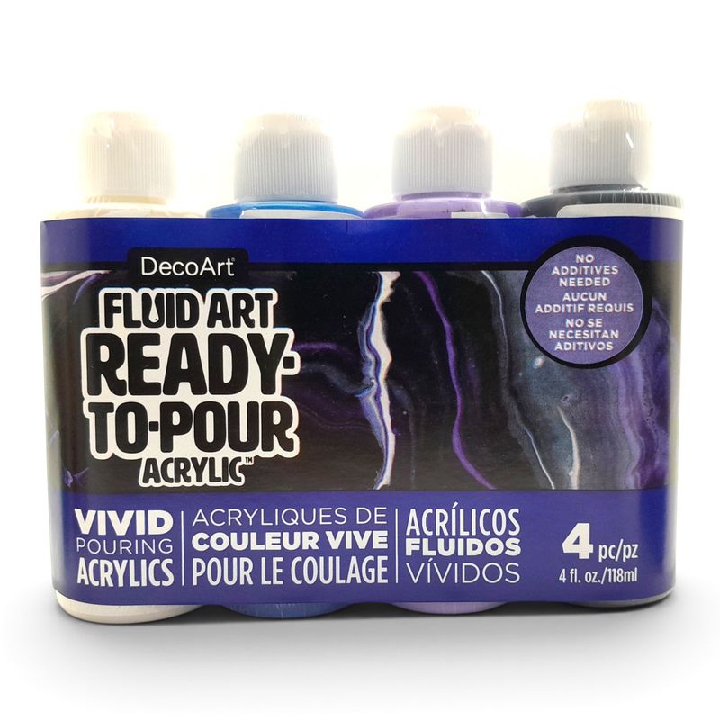 4oz Acrylic Pouring Kit Galactic 4pc