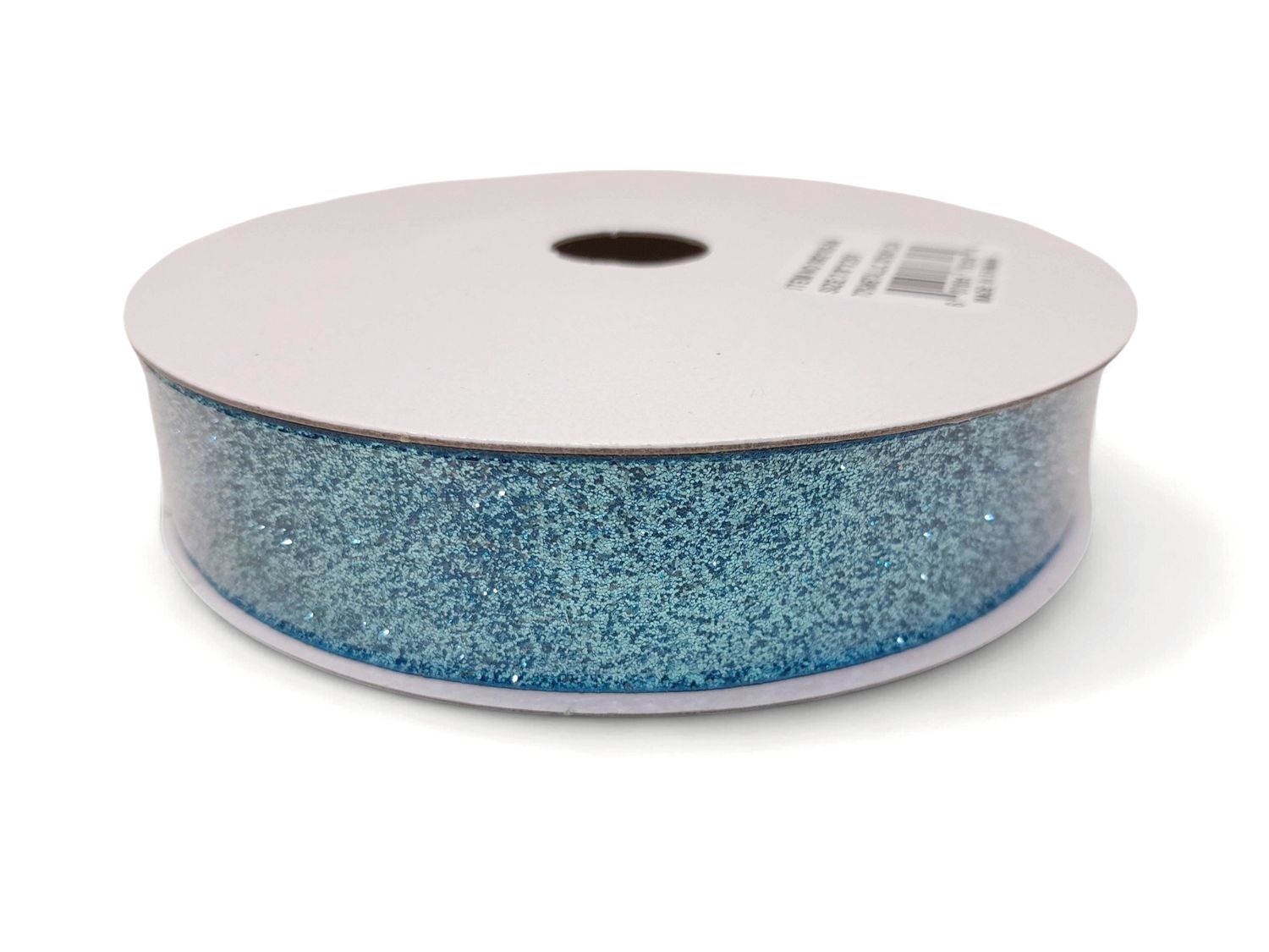 7/8"x25yd Glitter Ribbon Light Blue