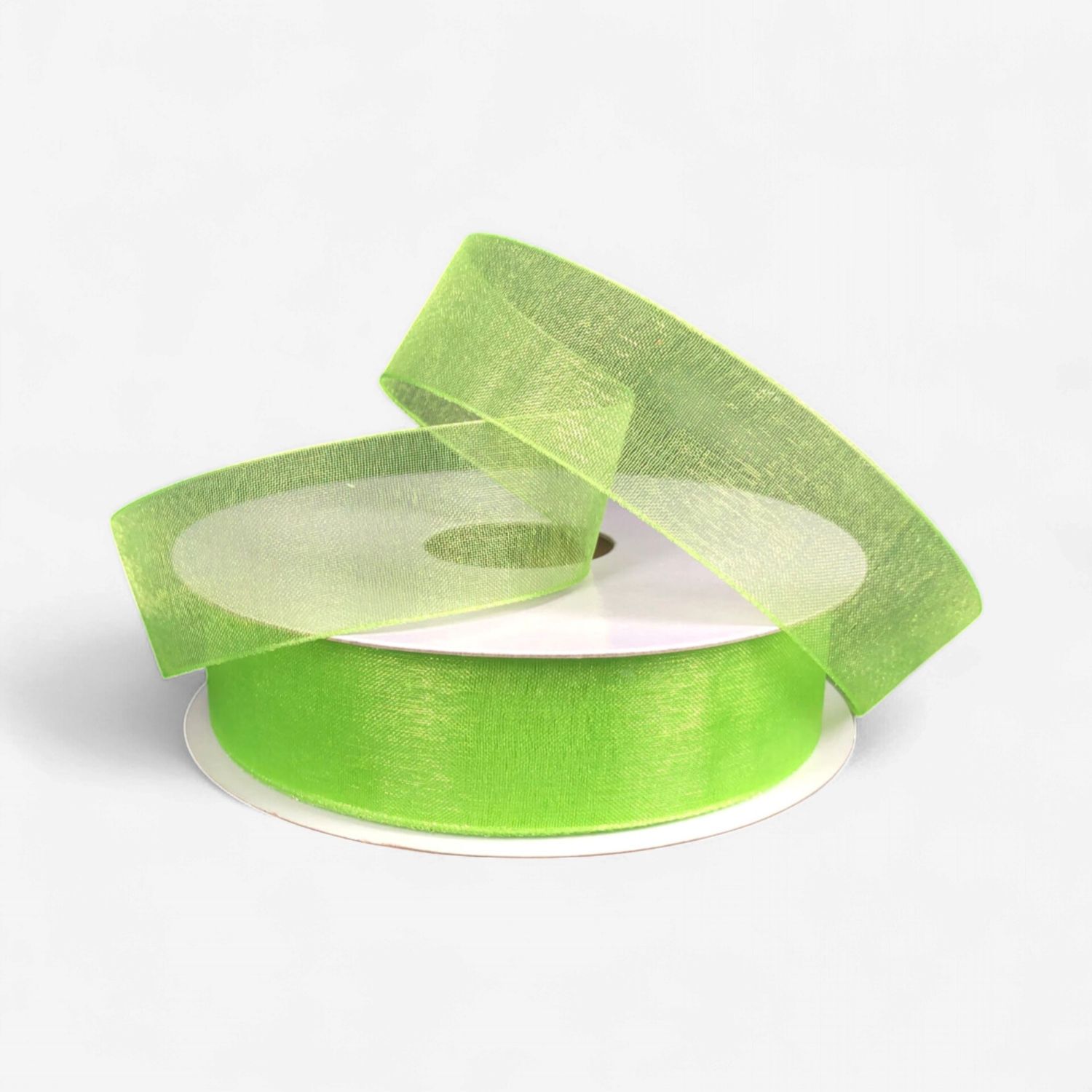7/8"x25yd Organza Ribbon Lime