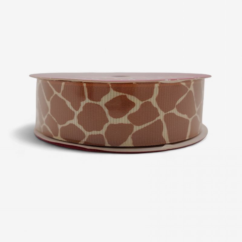 7/8"x6yd Grosgrain Ribbon Giraffe