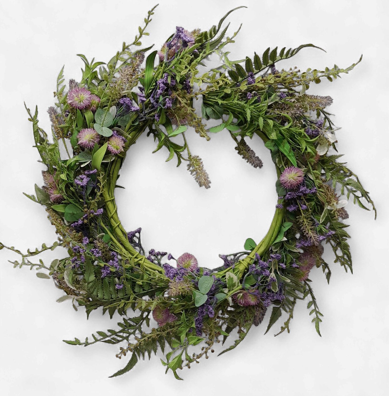 20" Mixed Heather Wreath