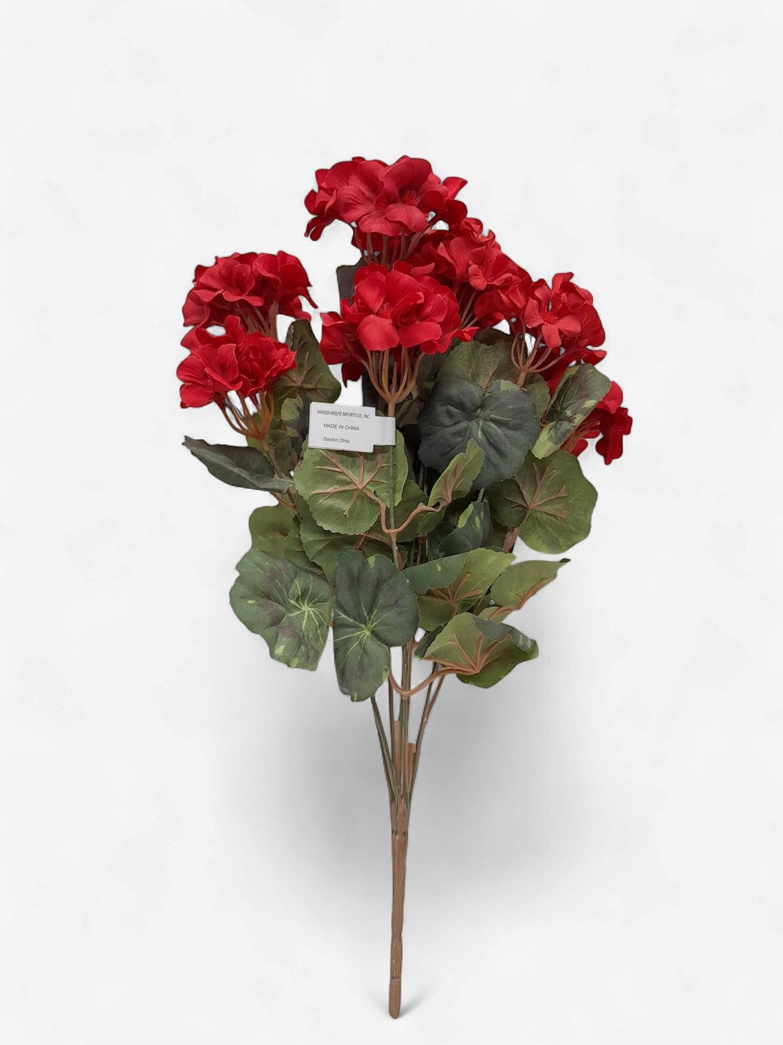 19" Geranium Bush x9 Red