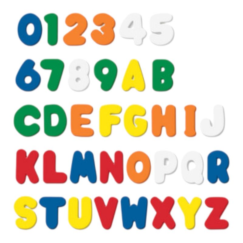 36pc 2.25" Foam Letters/Numbers Multi