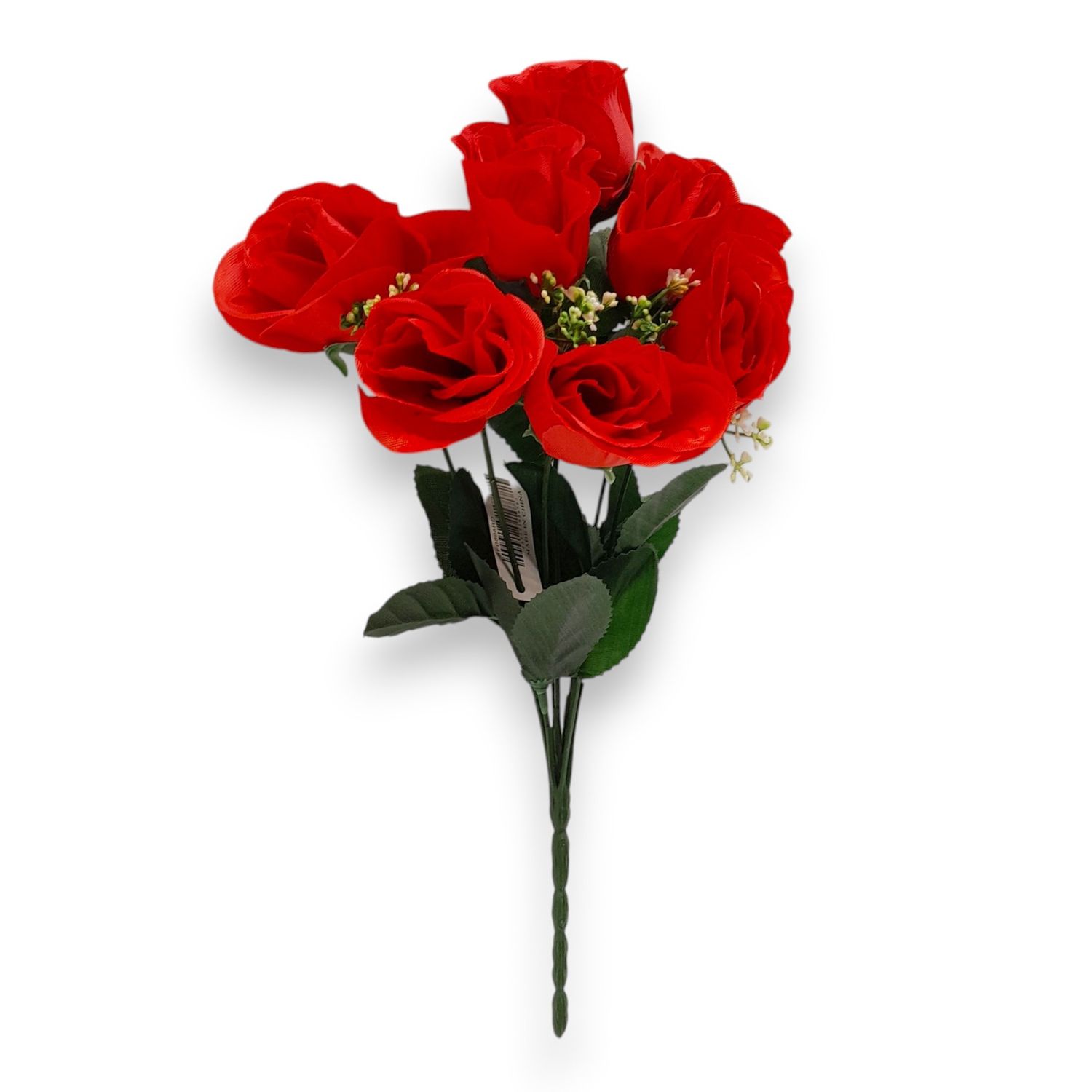 12" Rosebud Bush x7 Red