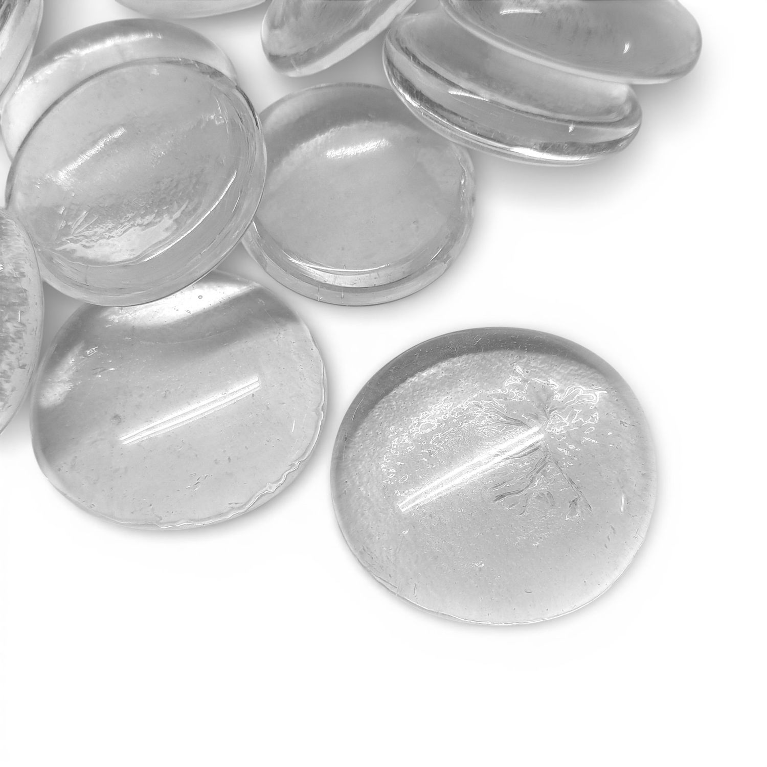 12oz Jumbo Glass Gems Clear