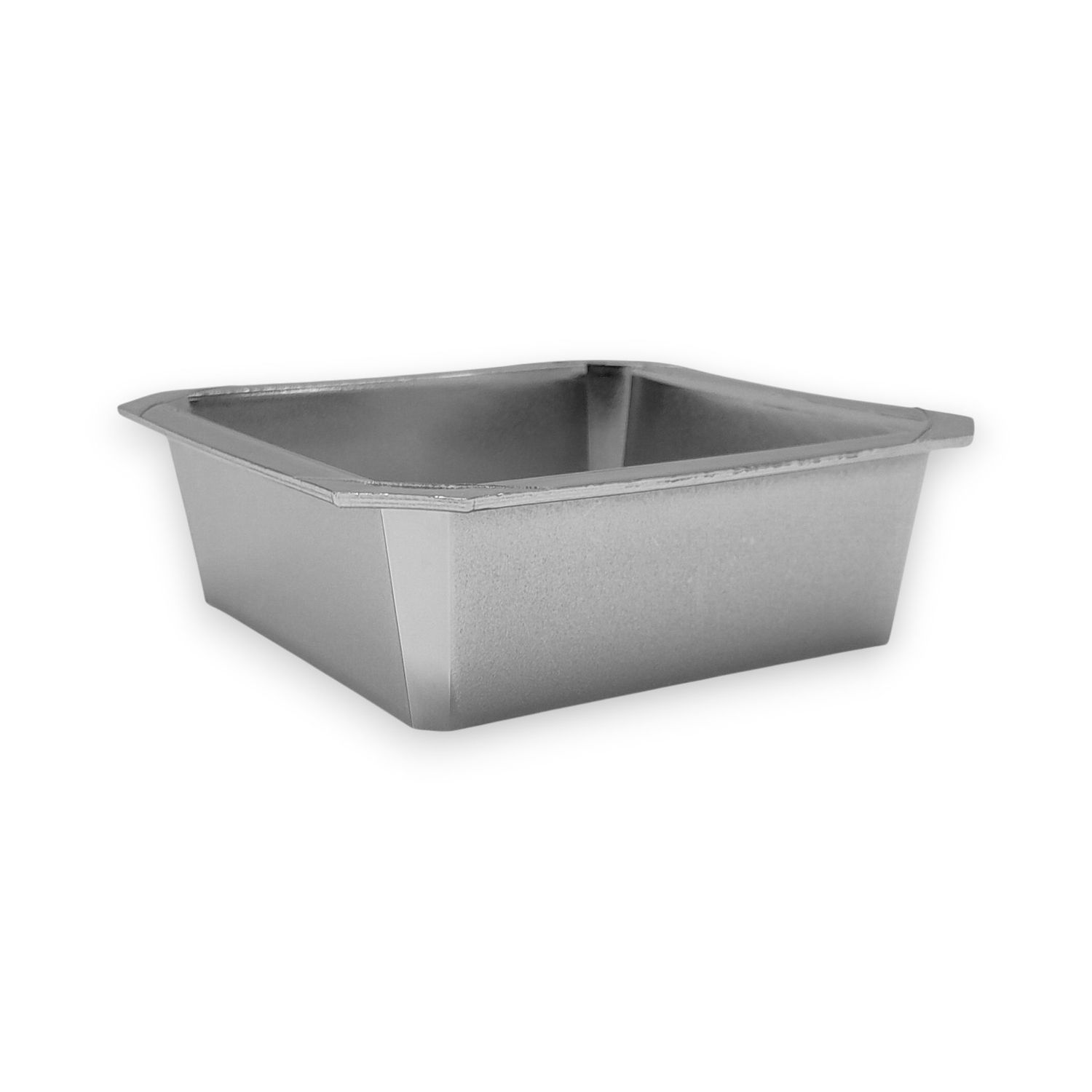 5.25" Square Centerpiece Silver (Plastic)