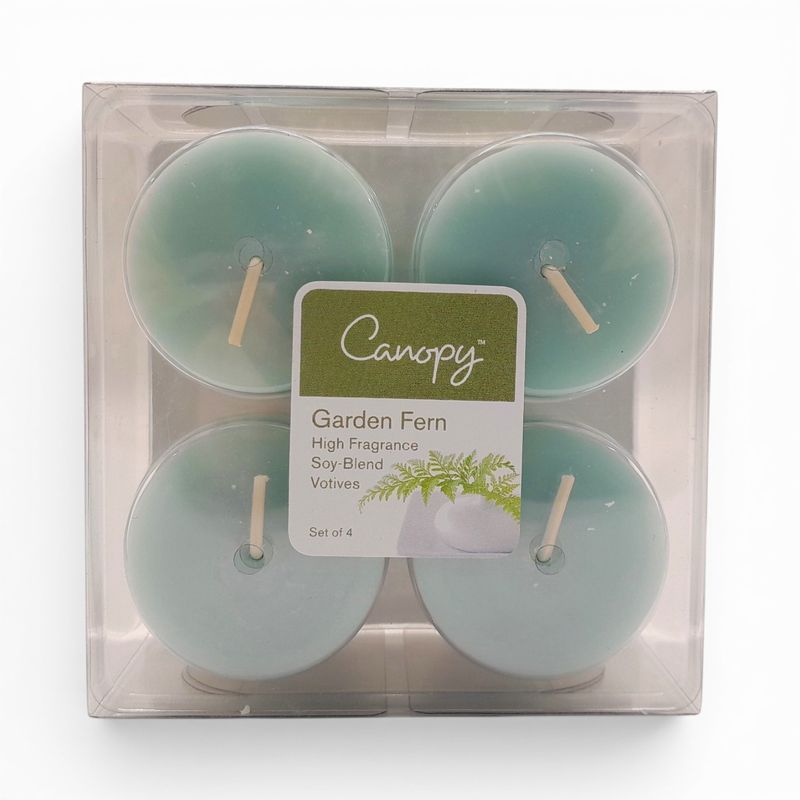 Votives Garden Fern 4pc