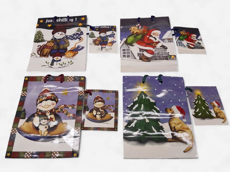 Small Christmas Gift Bag Assorted (1 Piece)