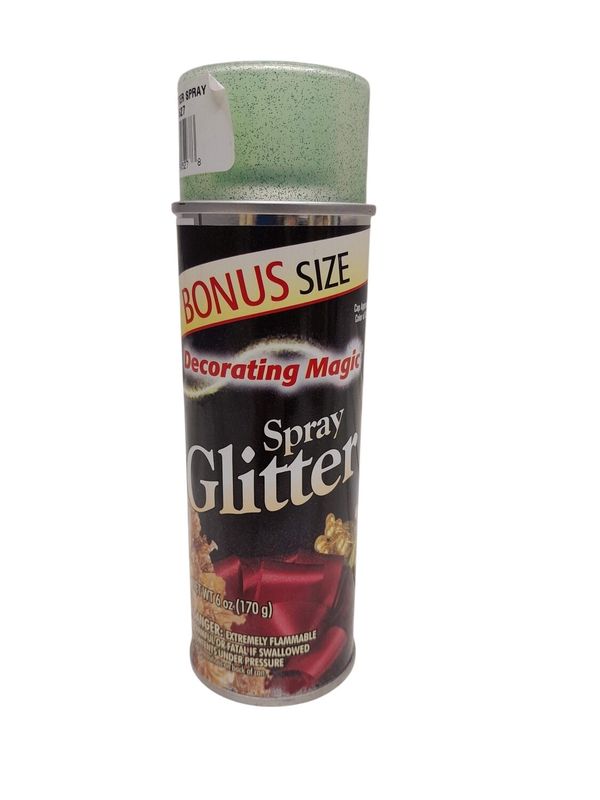 6oz Glitter  Spray Green