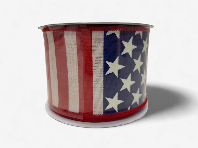 2.5"x10yd Stars &amp; Stripes Ribbon