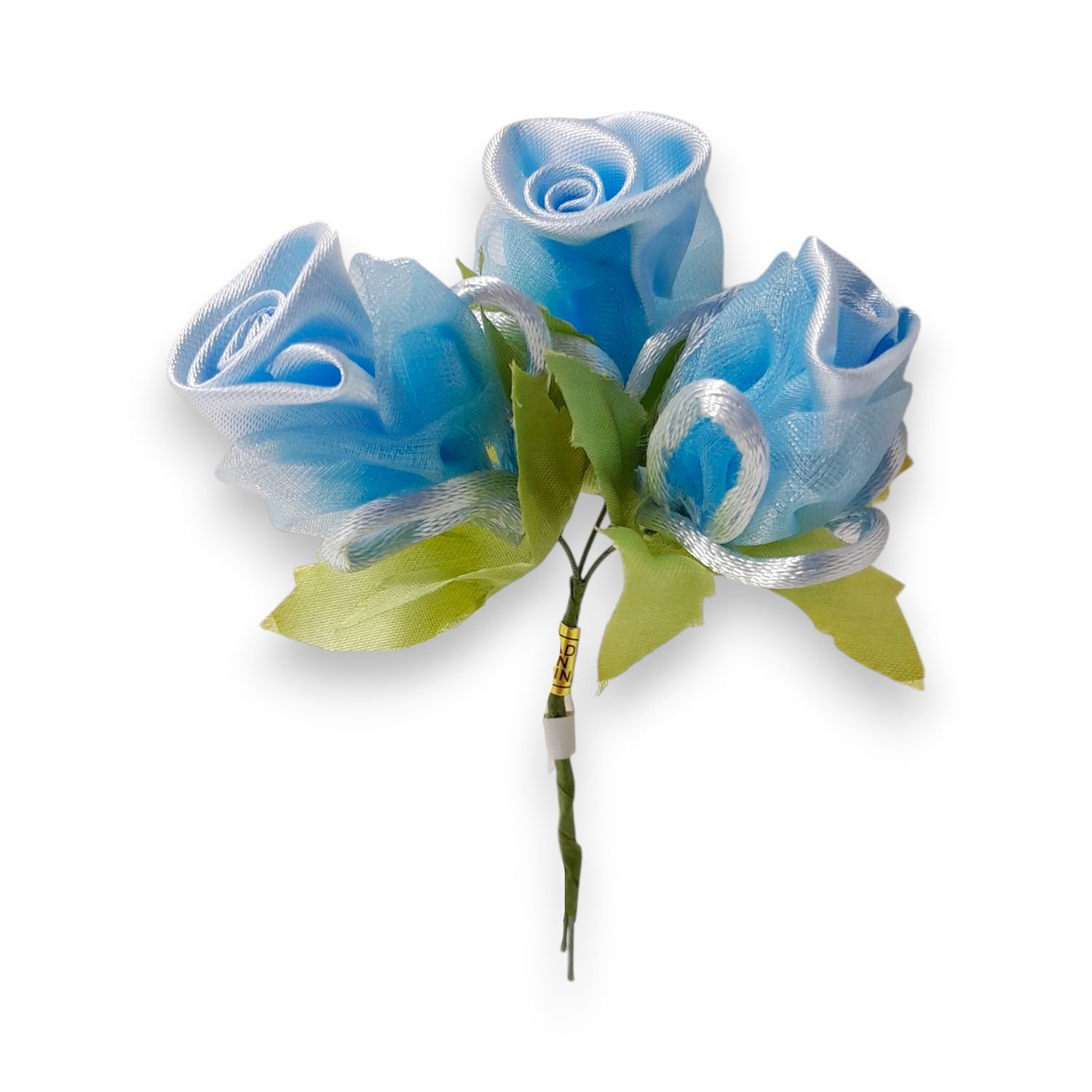 3.5" Satin Rose x3 Blue