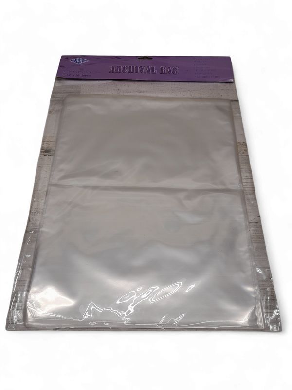 10"x12" Sealable Cello Archival Bags Clear 40pc