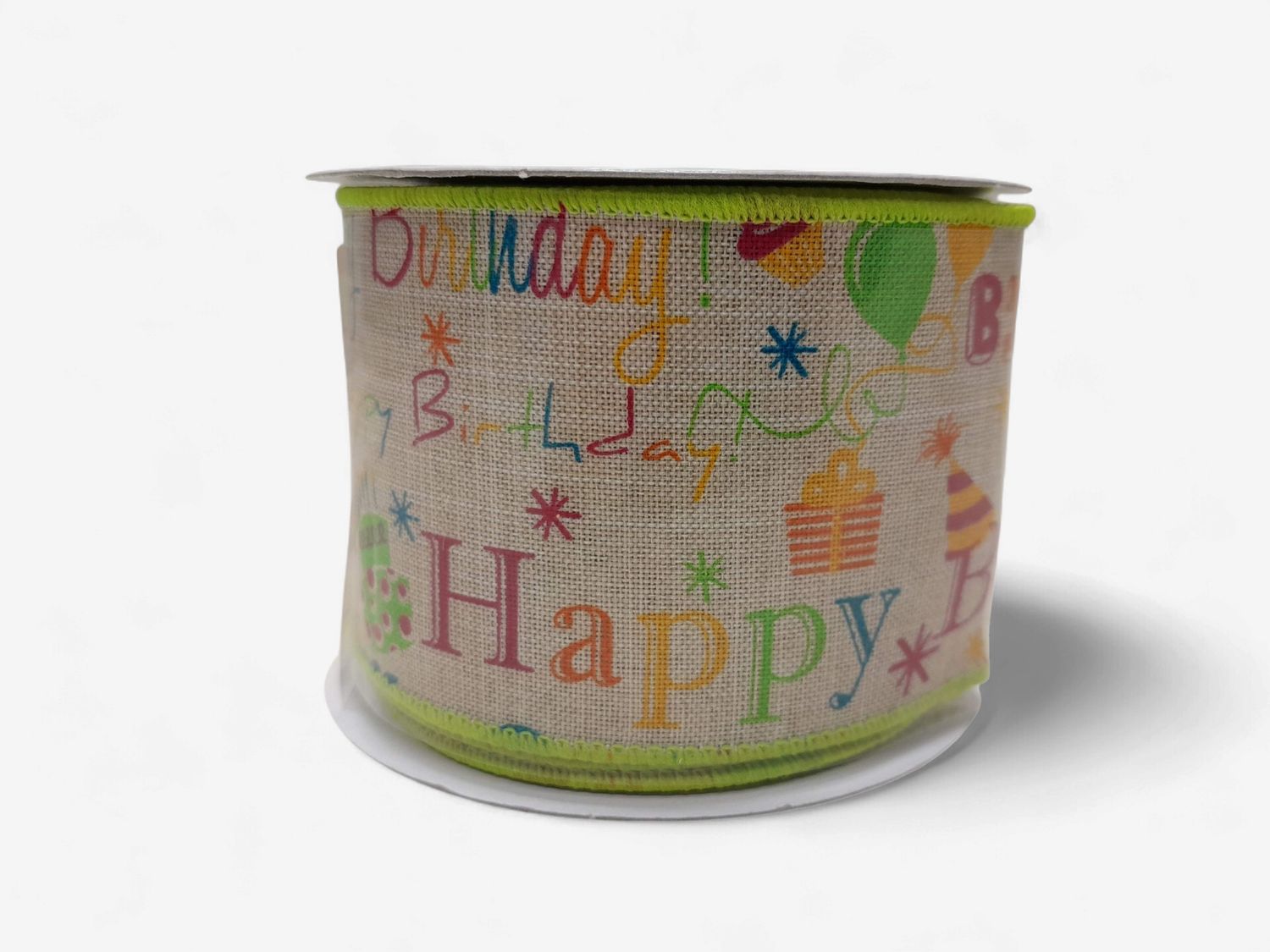 2.5"x10yd Birthday Ribbon