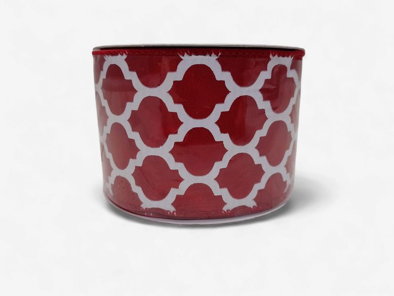 2.5"x10yd Big Lattice Red