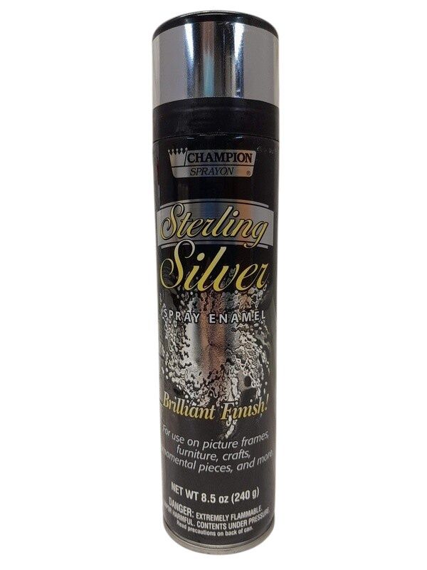 8.5oz Metallic Spray Paint Sterling Silver