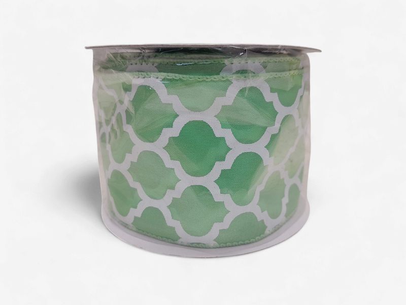 2.5"x10yd Big Lattice Mint