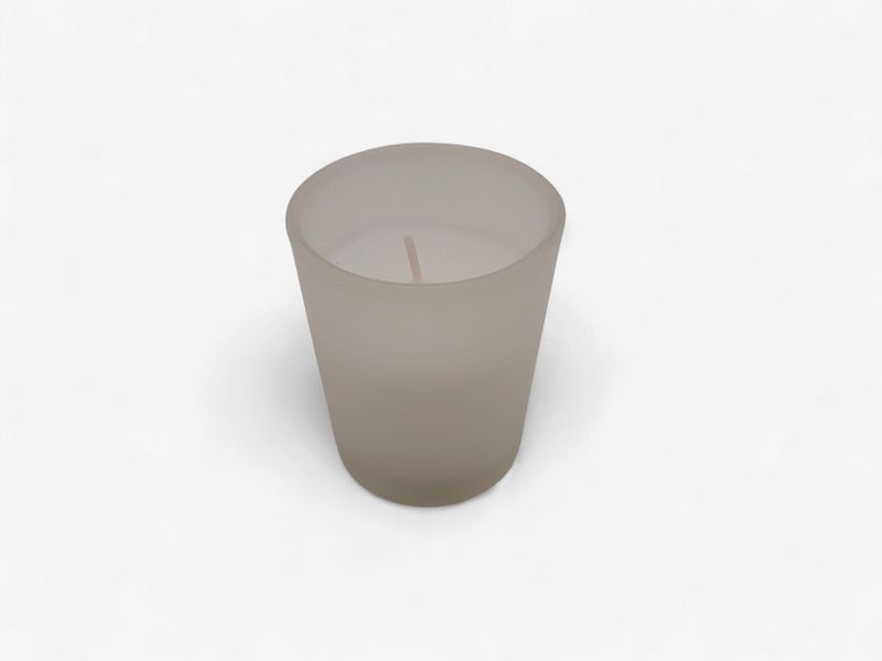 Frosted Glass Filled Votive