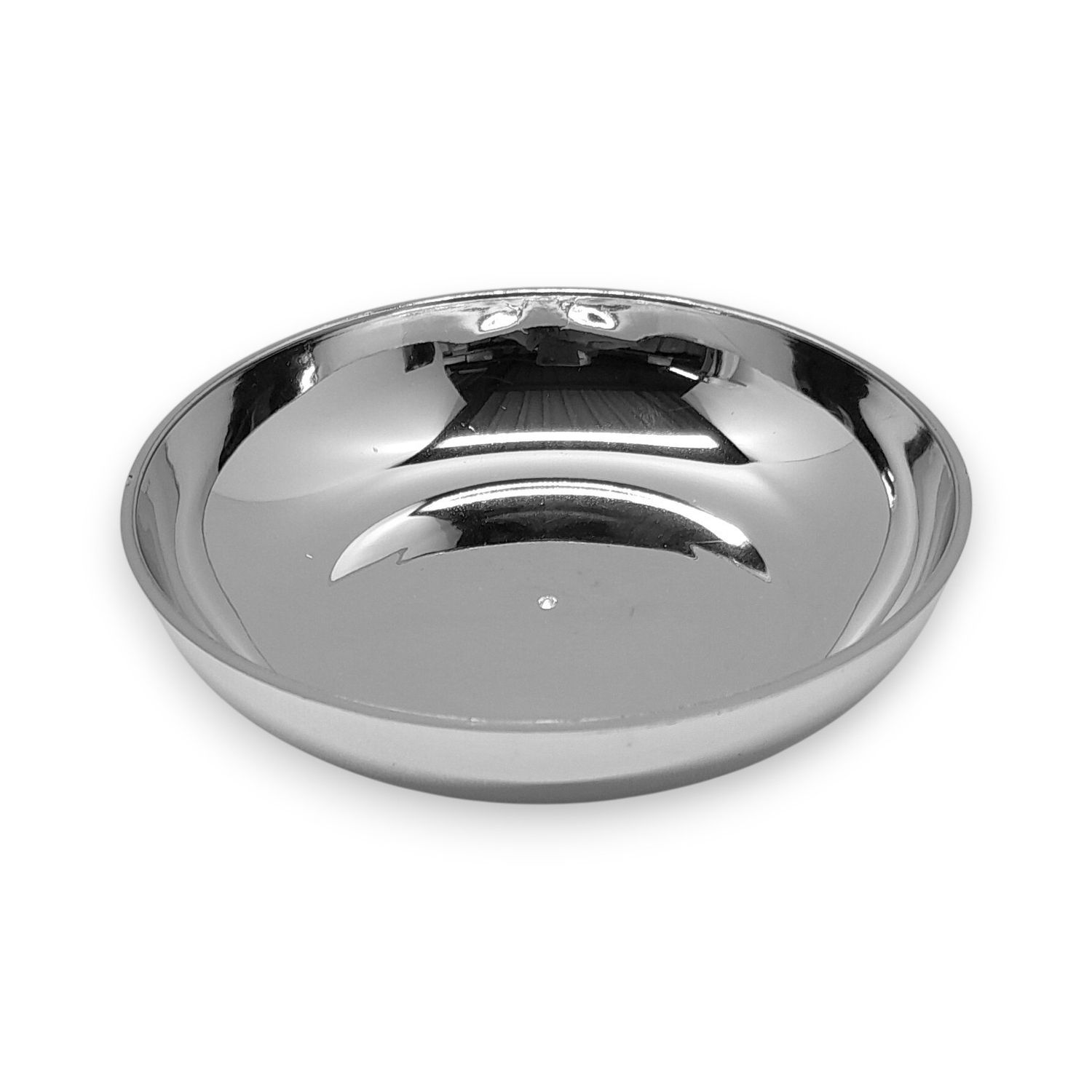 5.75" Designer Dish Silver (Plastic)