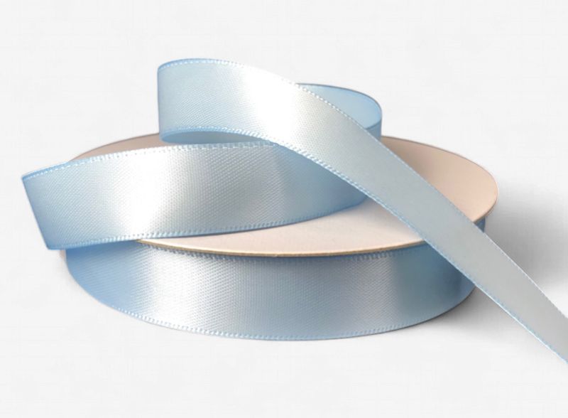 5/8"x25yd Double Faced Satin Light Blue