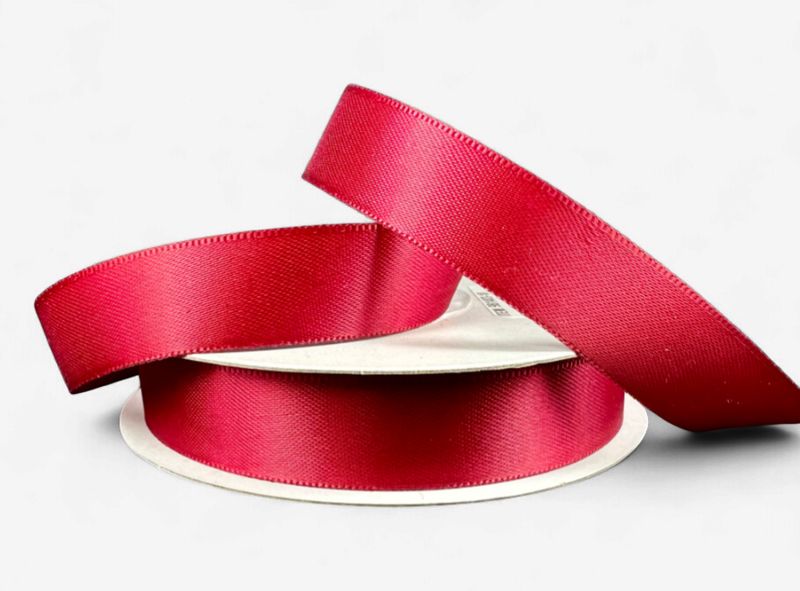 5/8"x25yd Double Faced Satin Burgundy
