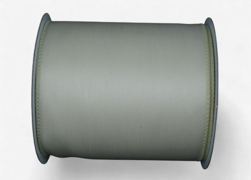 4"x10yd Wired Satin Ivory