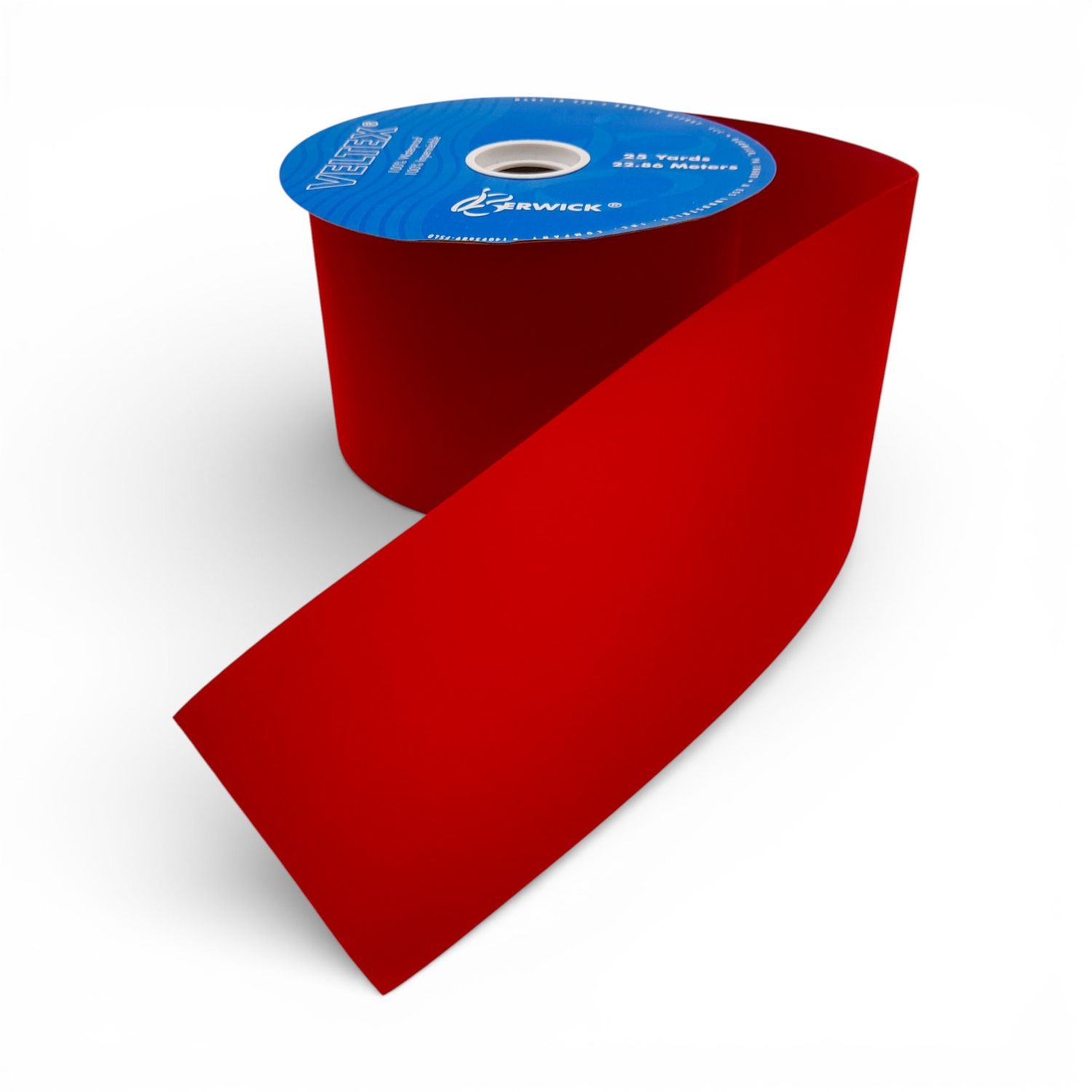 4"x25yd Velvet Ribbon Red
