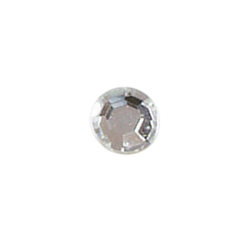 9mm Round Acrylic Rhinestones 100pc Silver