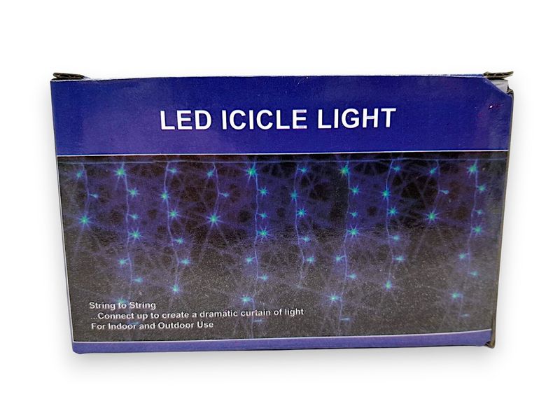 10' LED Multi Function Icicle Lights 120 Lights Off White
