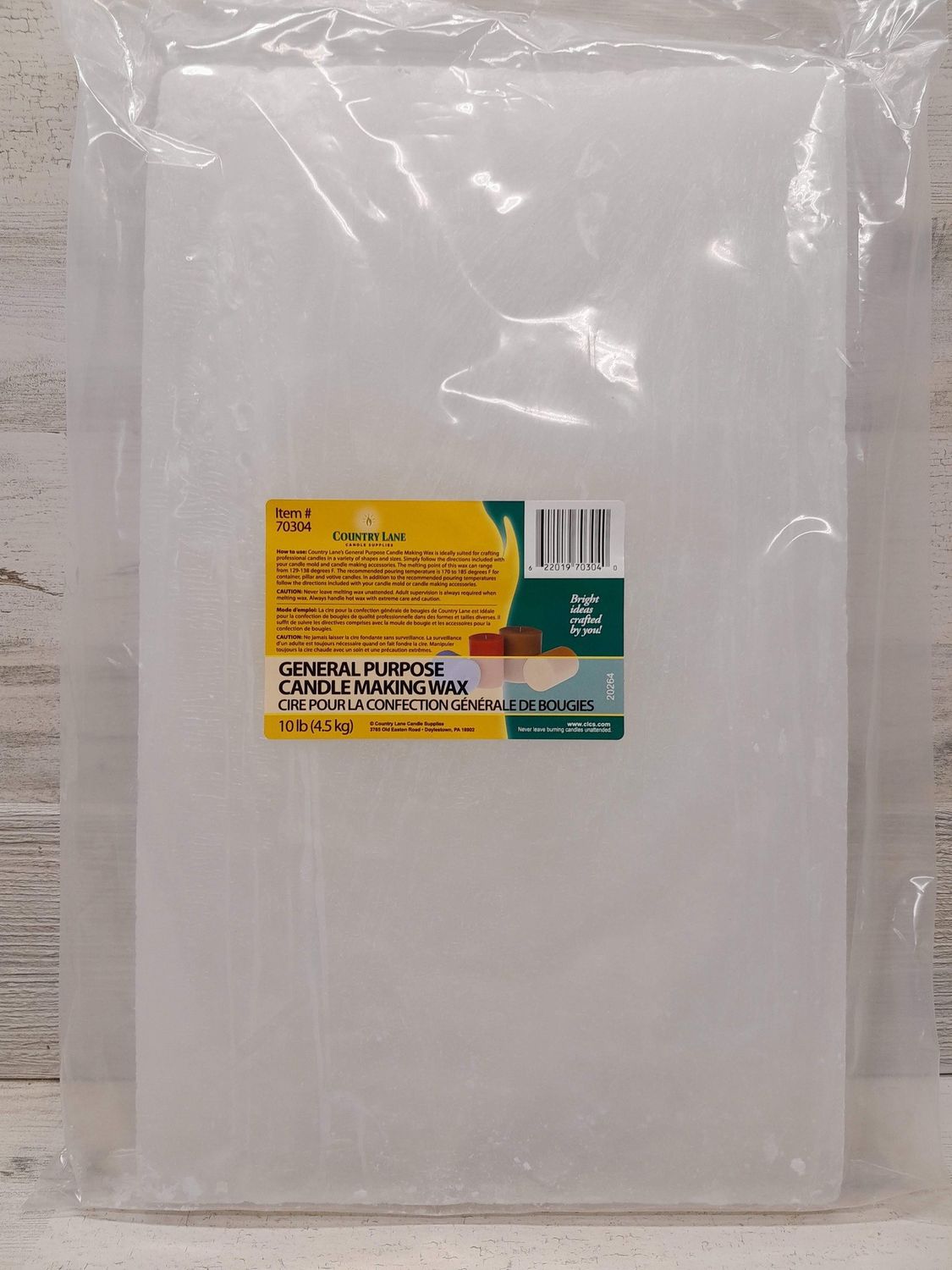 10lb General Purpose Candle Making Wax Slab