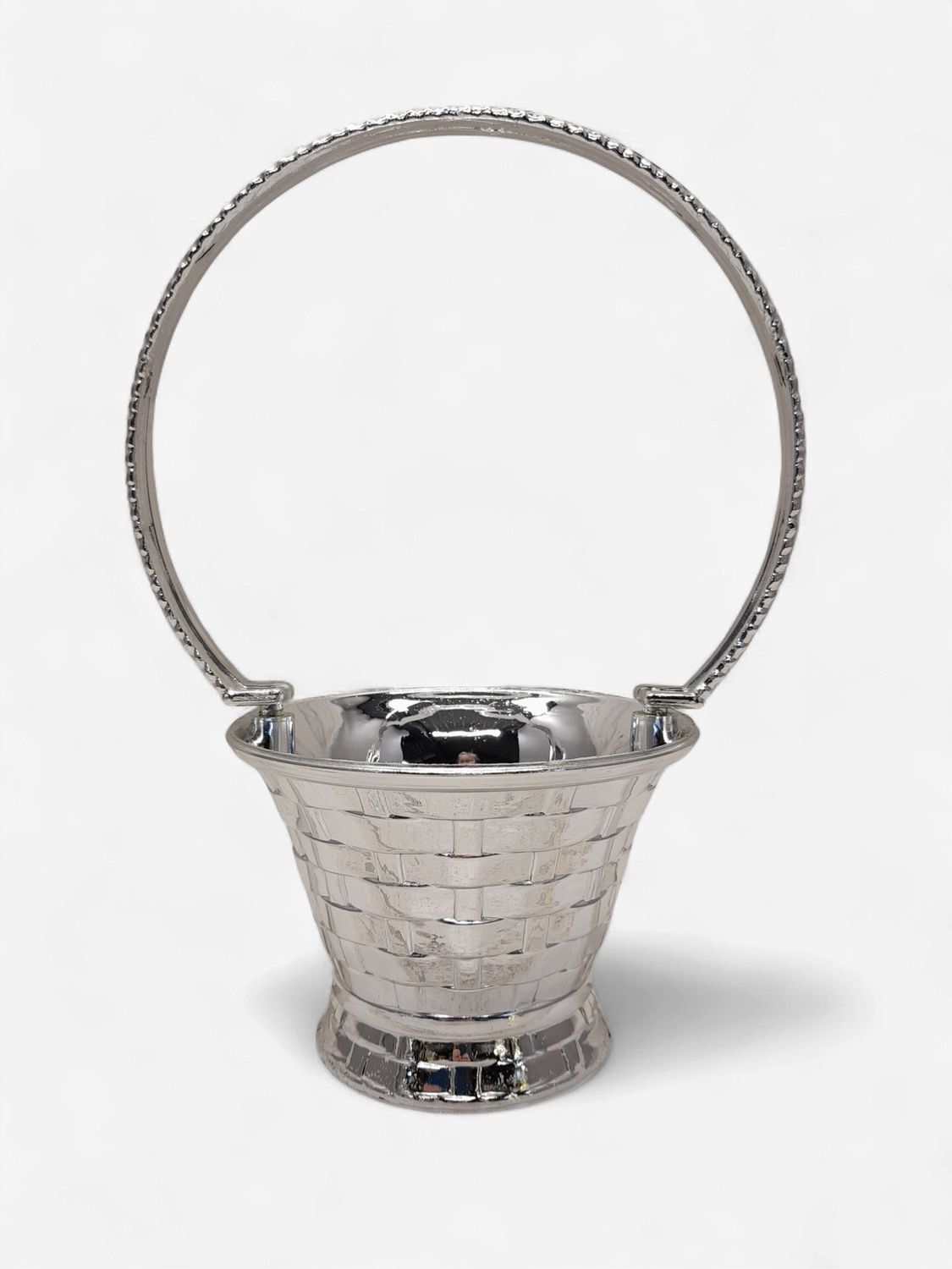 Handle Basket Silver (Plastic)