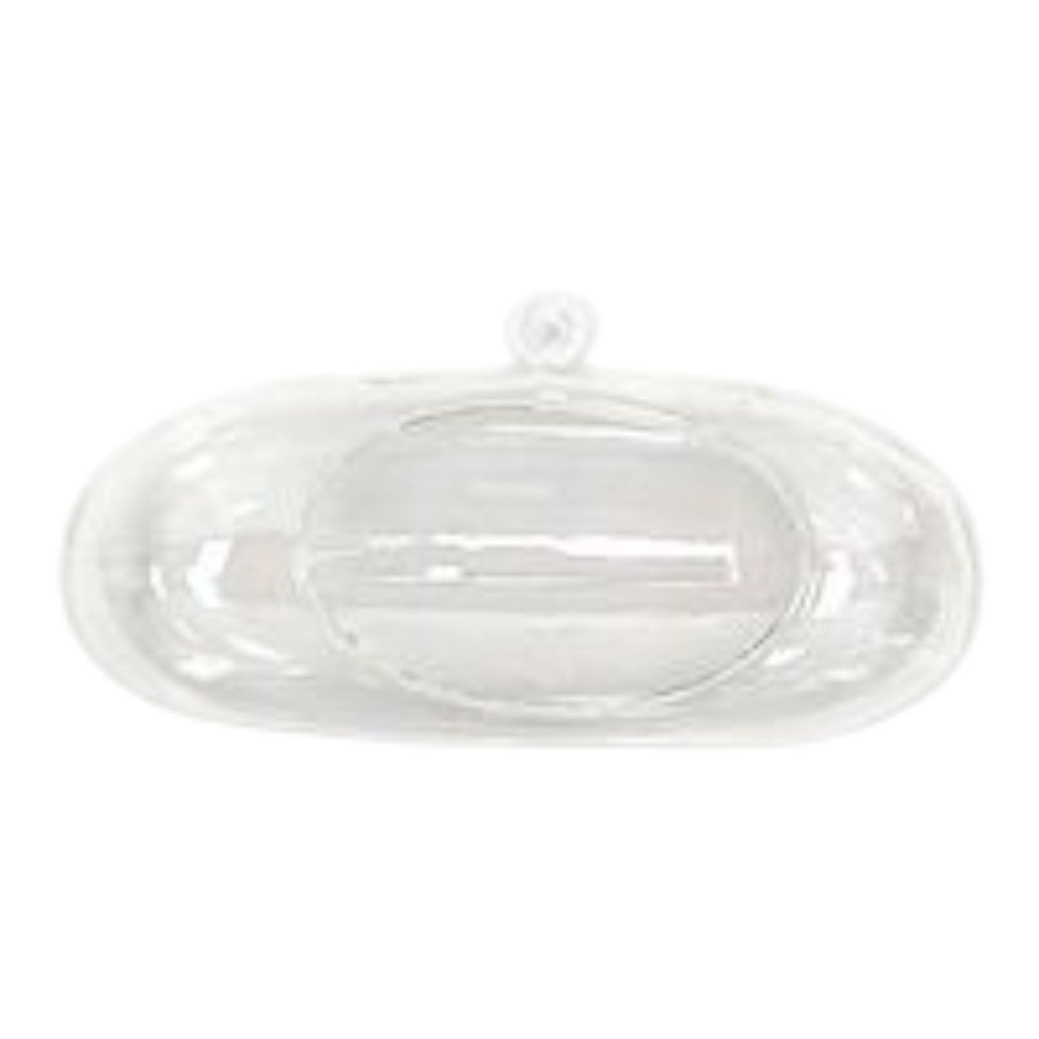 12"x5"x6" Hand Blown Glass Hanging Capsule
