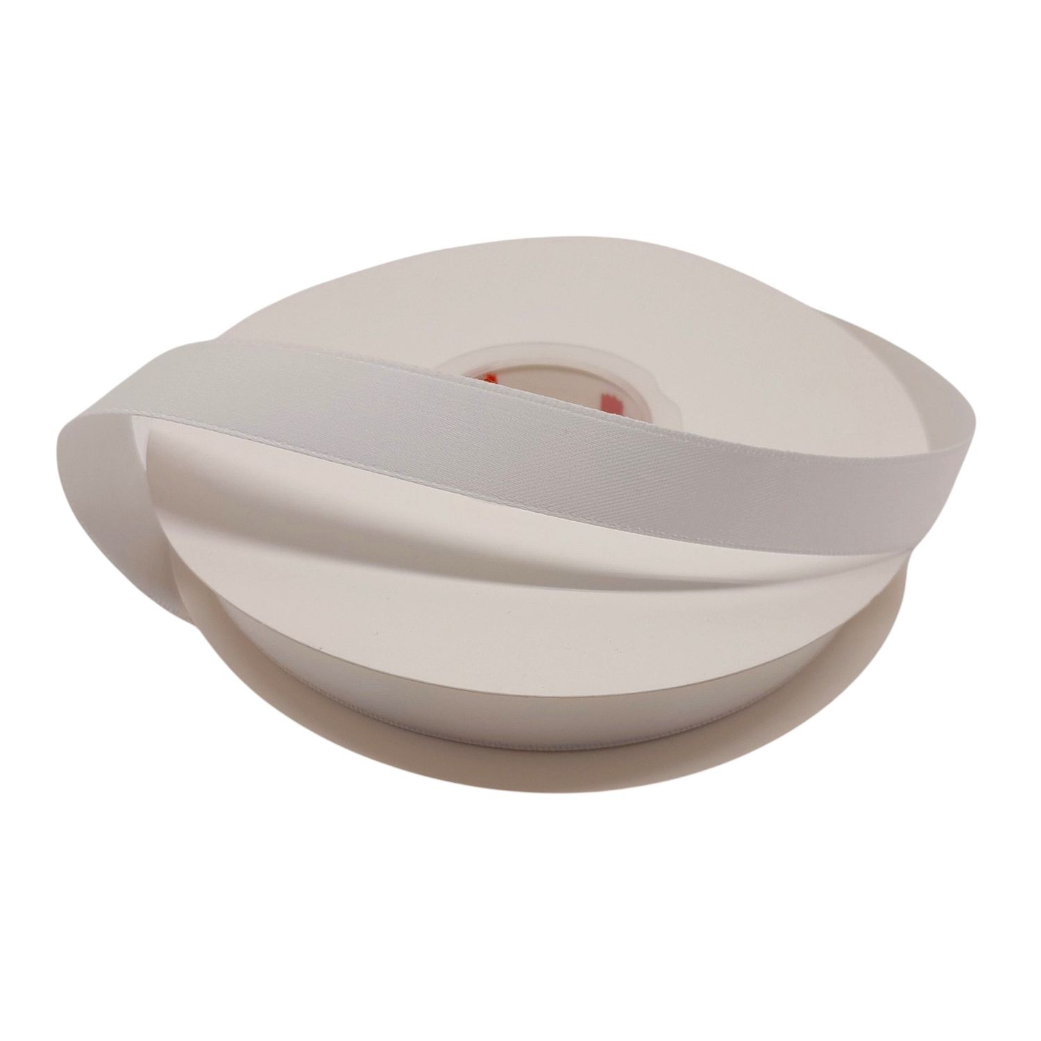 5/8"x50yd Double Faced Satin Ribbon (unwired) White