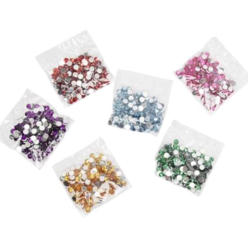 54g 6mm Acrylic Flatback Rhinestones
